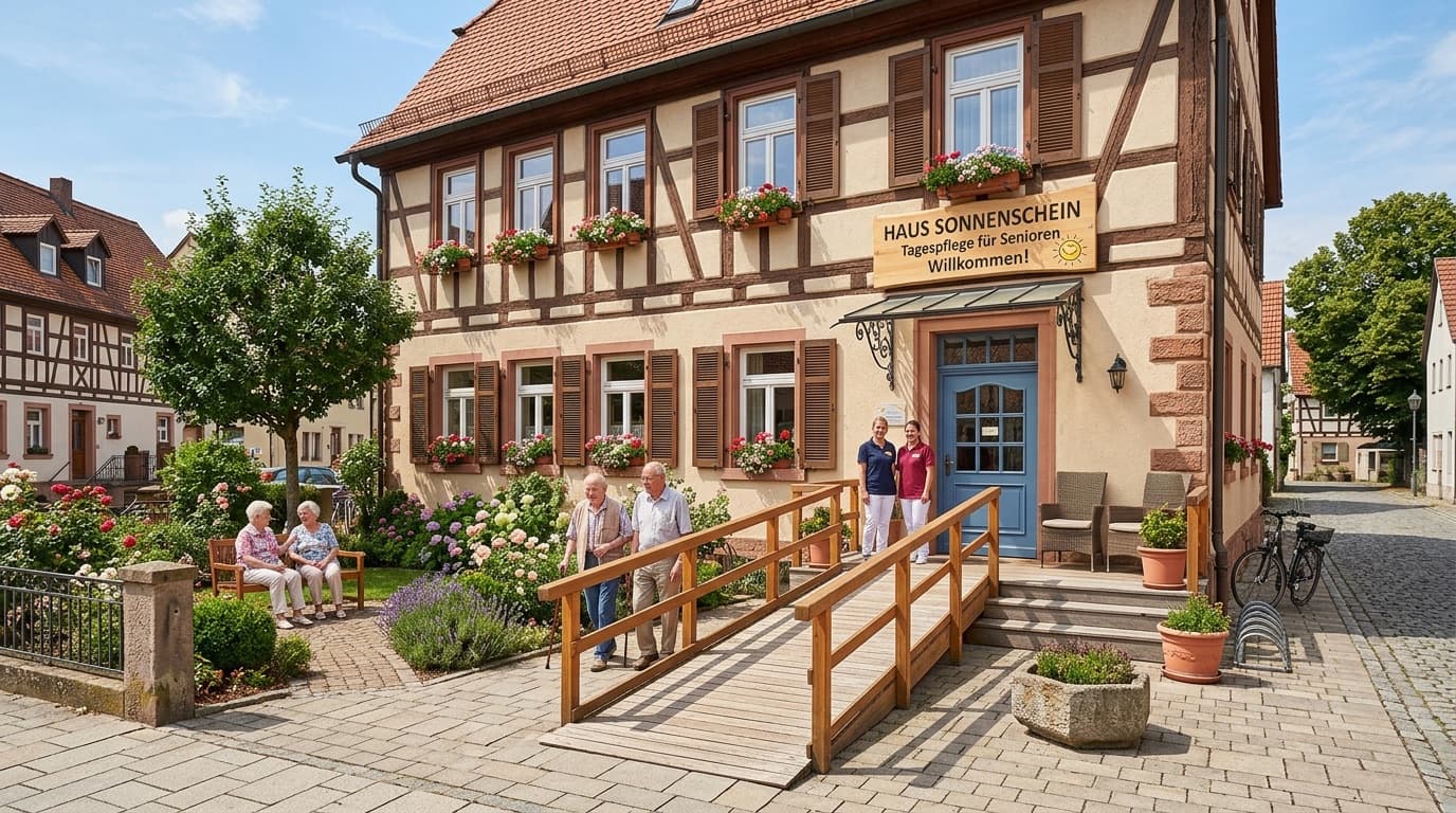 Tagespflege-Einrichtung von außen — Entlastungsbetrag für Tagespflege einsetzen