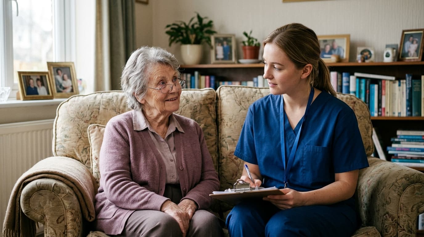 MDK-Begutachtung 2026 — Kalender mit 25-Arbeitstage-Frist, Bescheid und Stift auf dem Tisch