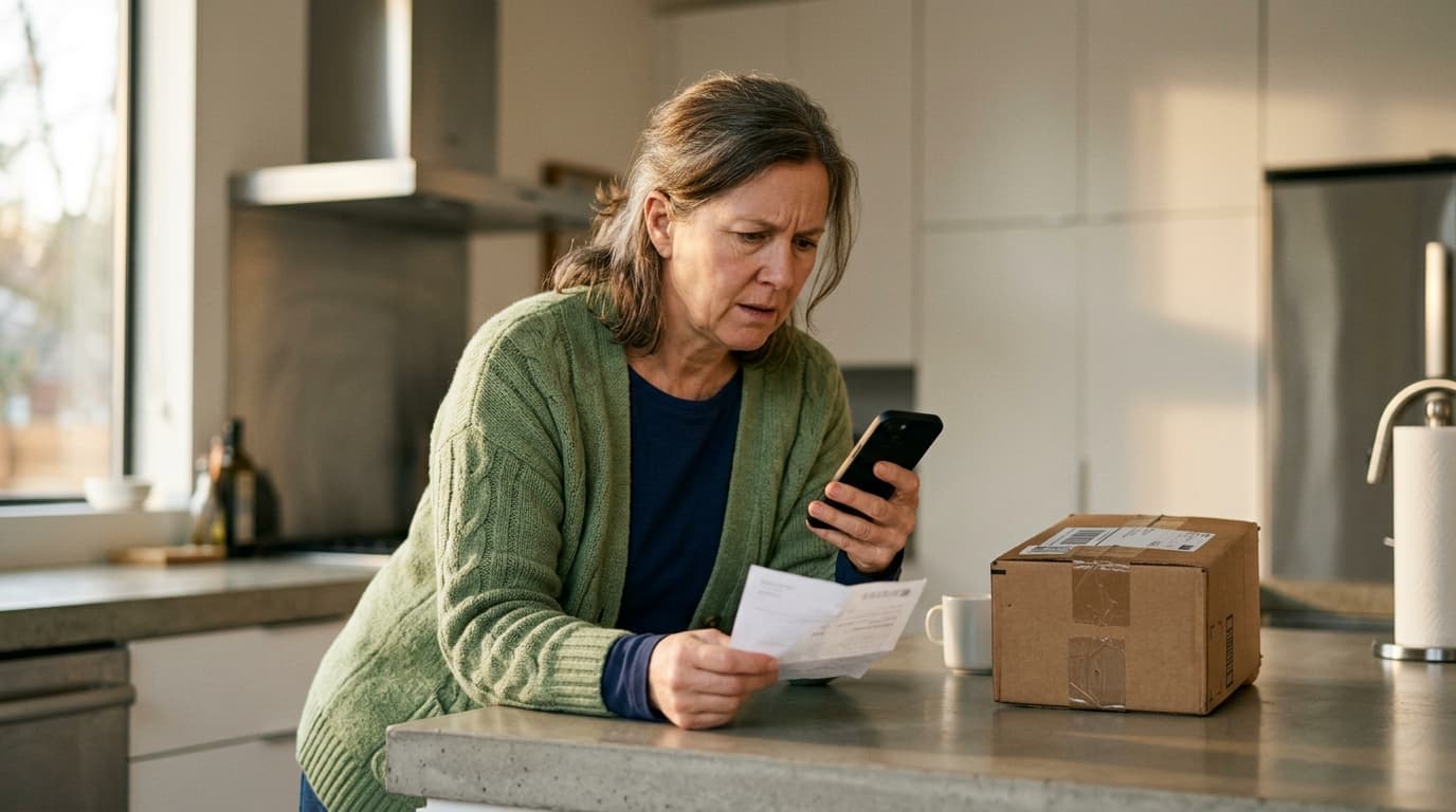 Prosenio Pflegebox kündigen 2026 — Laptop mit Kündigungs-E-Mail und Pflegebox auf dem Schreibtisch