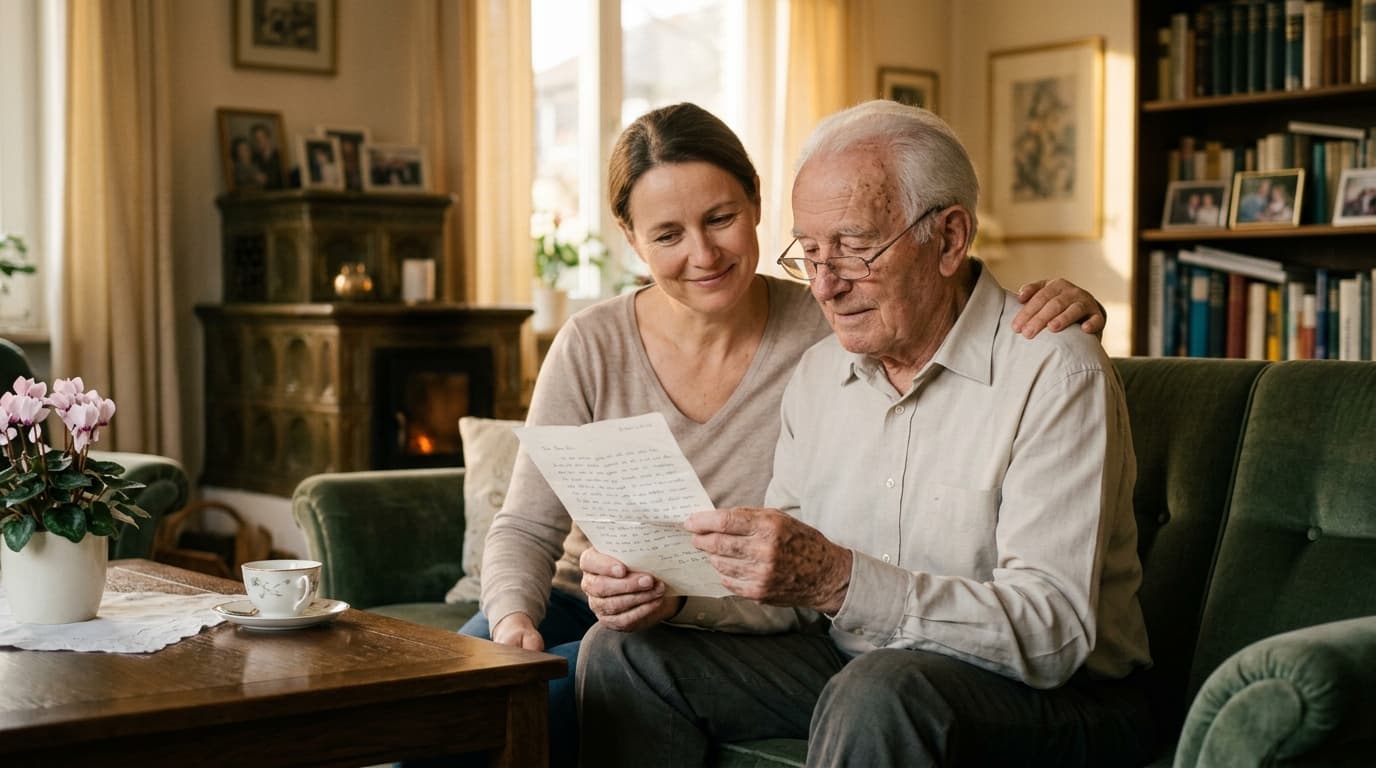 Pflegepaket24 kündigen 2026 — Kündigungsschreiben und Pflegebox auf einem Schreibtisch