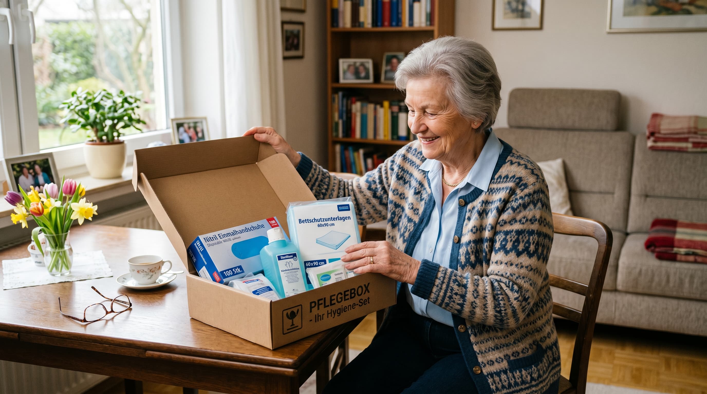 Pflegebox Inhalt 2026: Alle Produkte + was Sie selbst zahlen