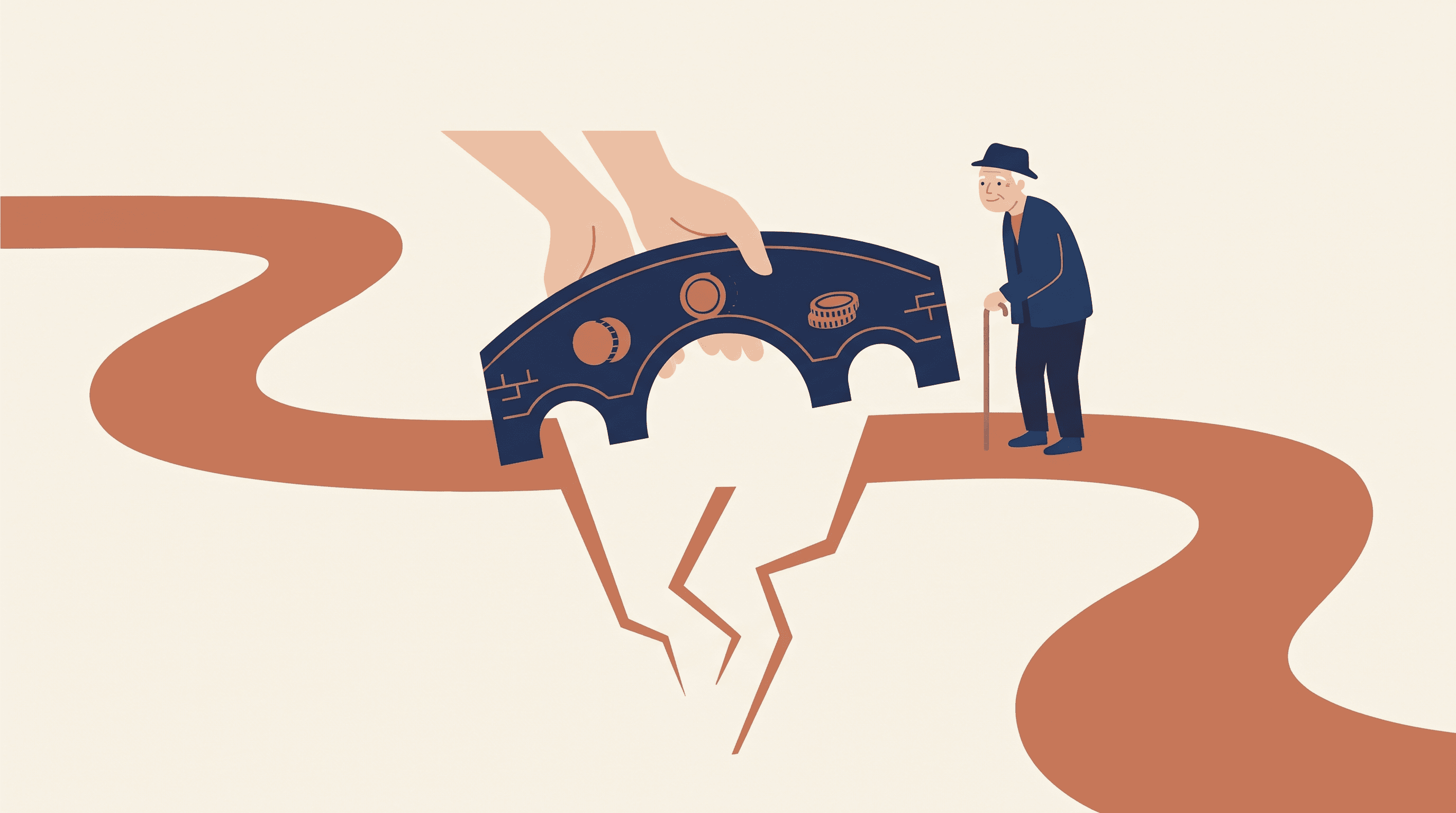 Illustration: wie der Leistungszuschlag nach § 43c die Pflegelücke im Heim über die Verweildauer abschmilzt